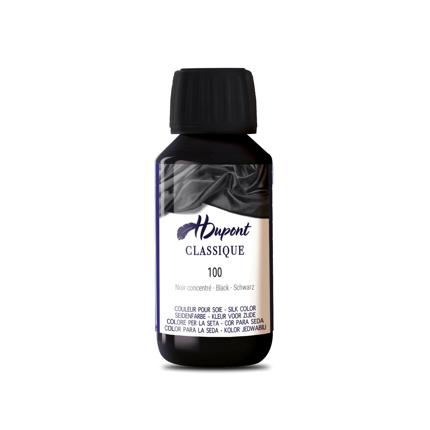 Dupont zijdeverf 100 Noir Concentre – acid dye voor zijde en wol