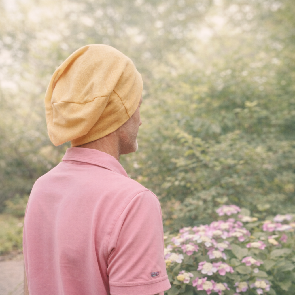 Zijden baggy beanie volwassenen prikkelvriendelijk bourette zijde
