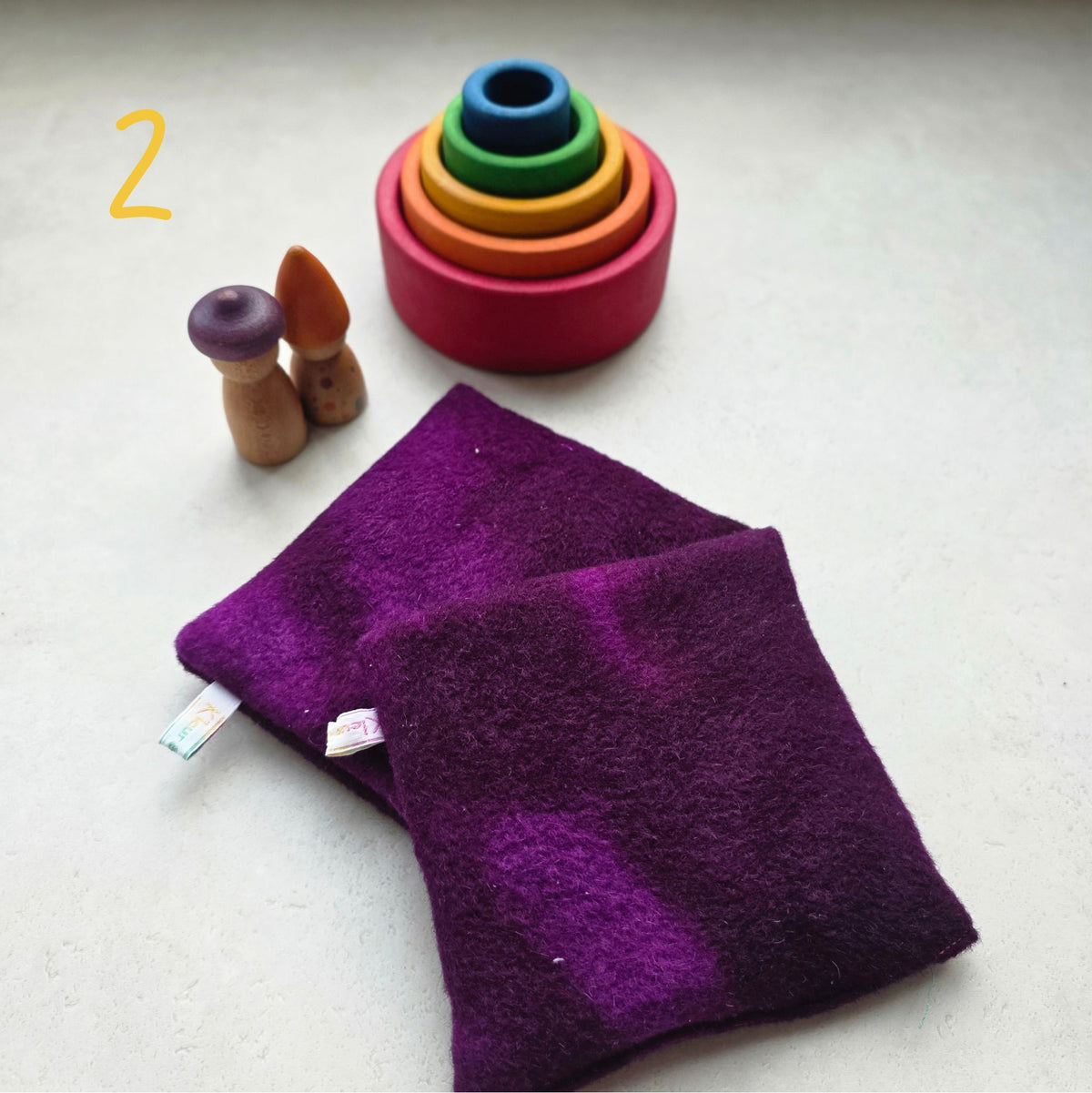 Wollen pittenzakjes | 13 × 13 cm – kies jouw kleur