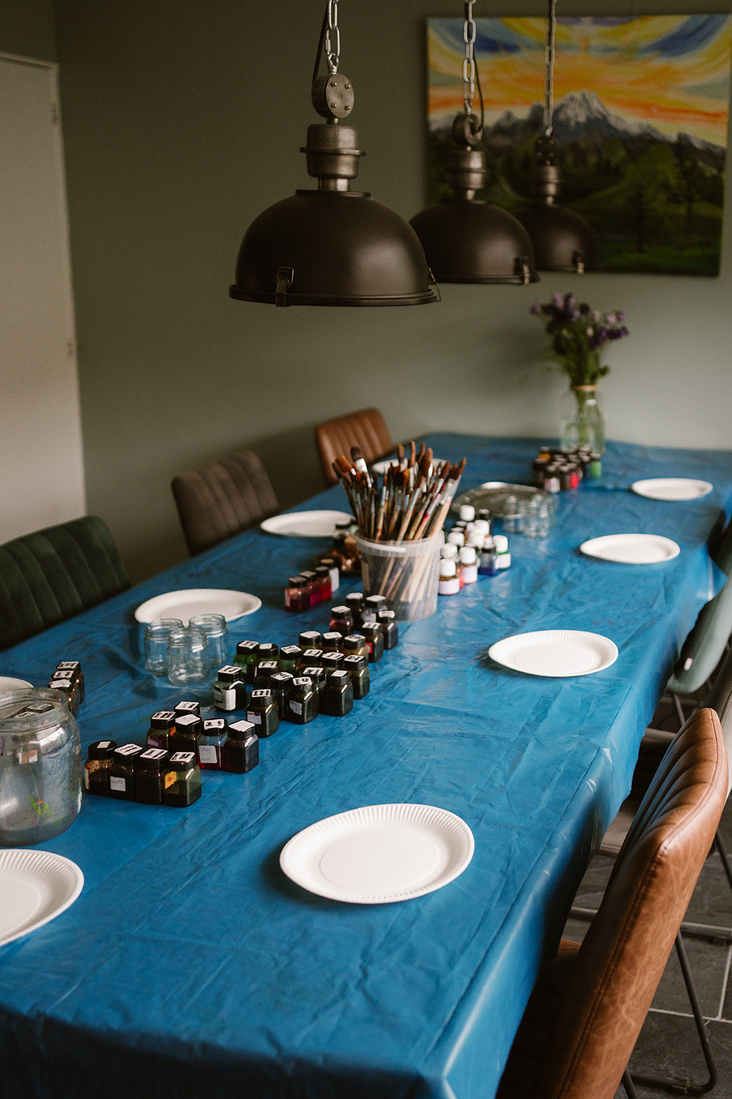 zijdeschilderworkshop zijde sjaal maken Krimpen aan den IJssel