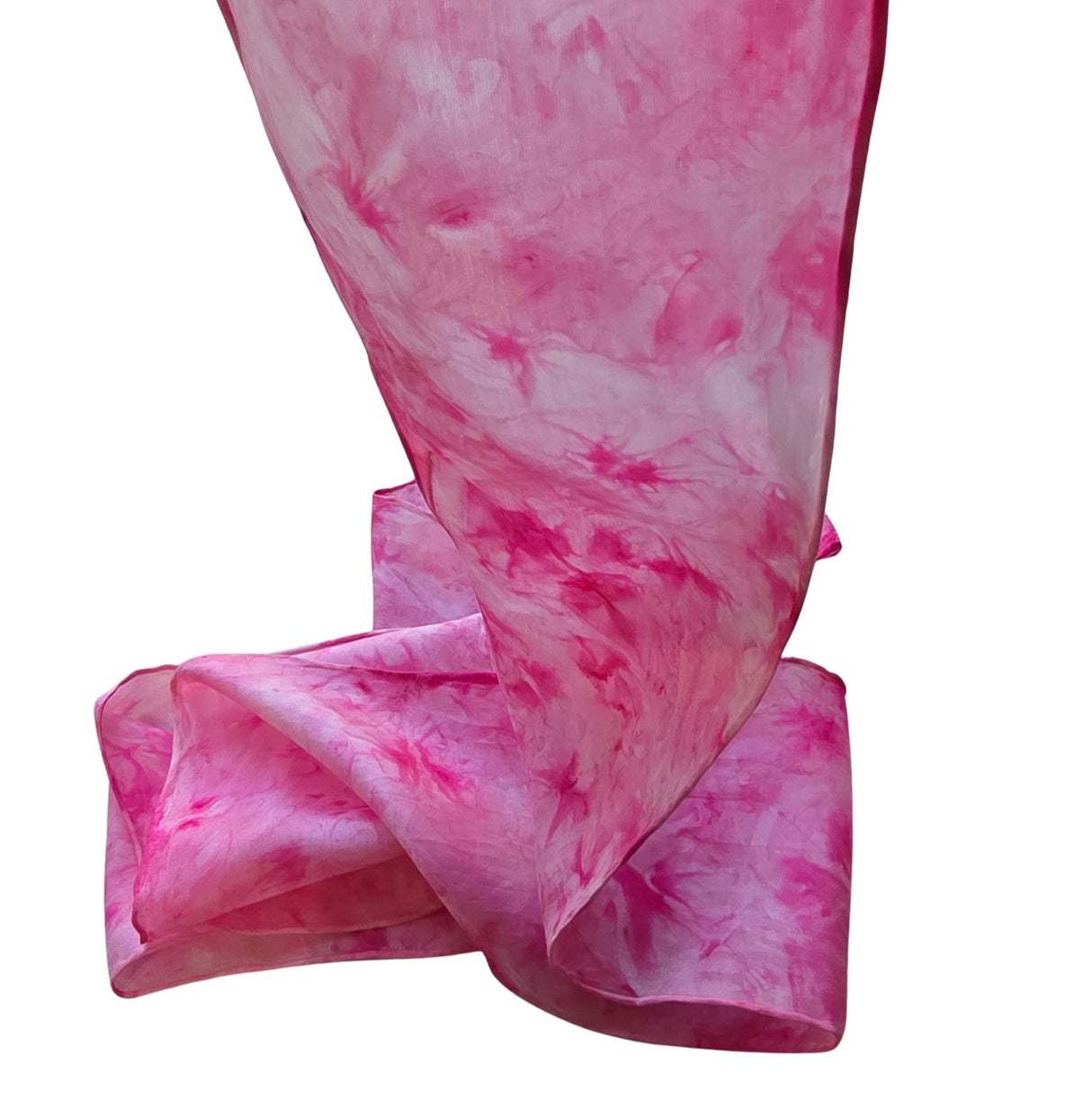 Zijden haarlint 10 cm RozeVegen - 150x10 cm - rozetinten