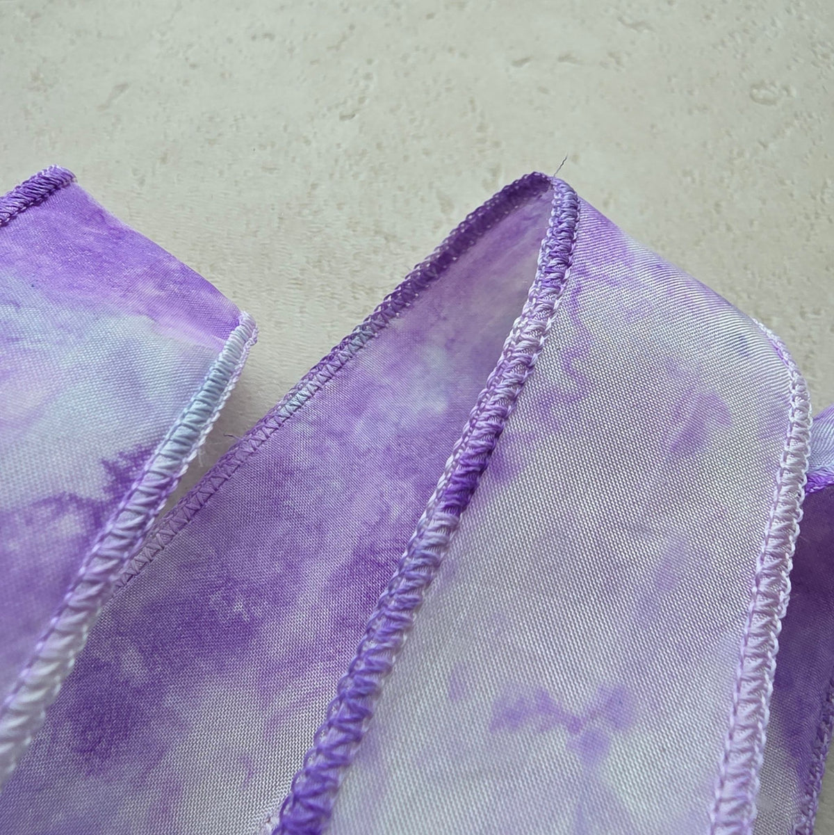 Zijden haarlint Sereen - 110 x 2 cm - lila tinten