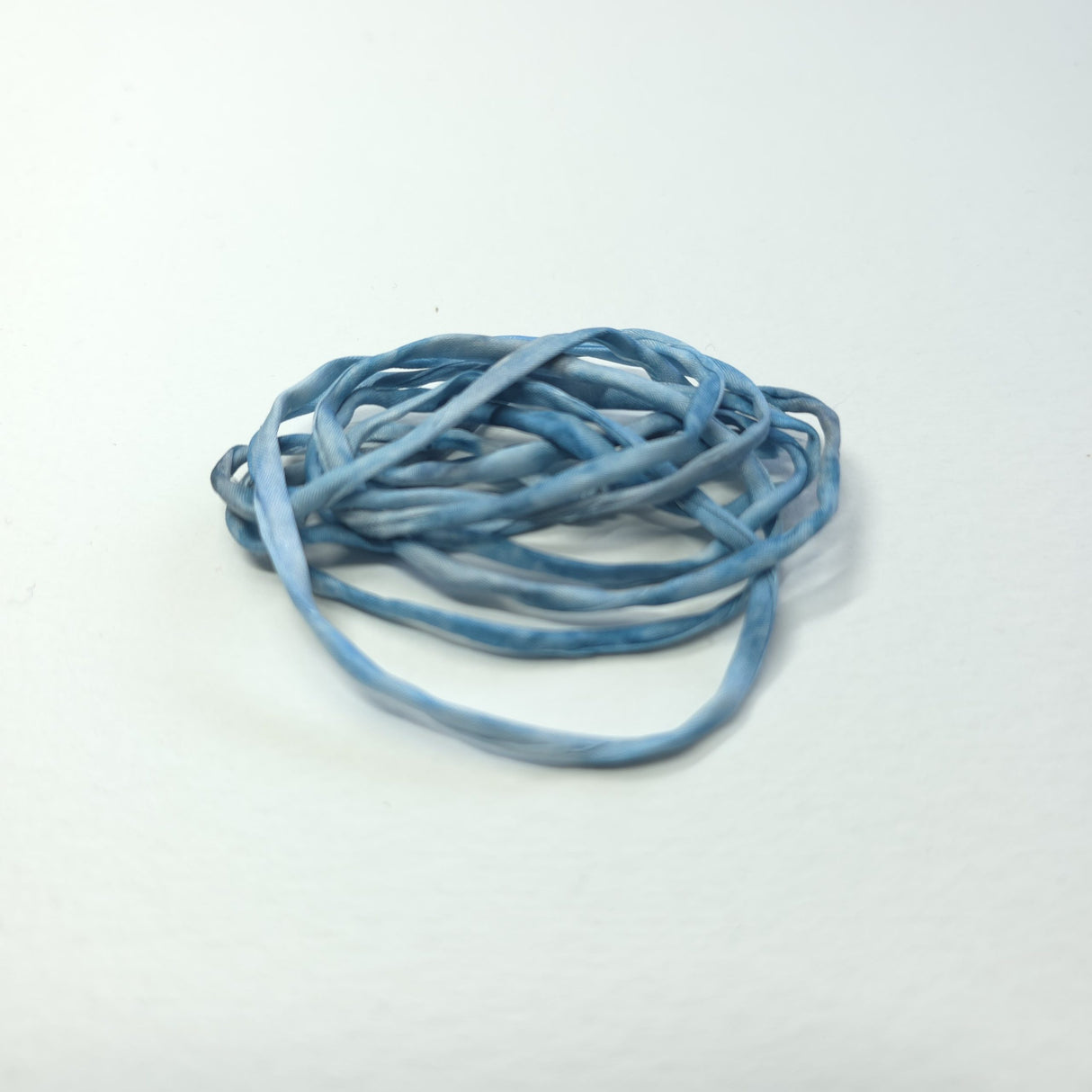 Handgeschilderd zijden armbandje ZomerBlauw blauw
