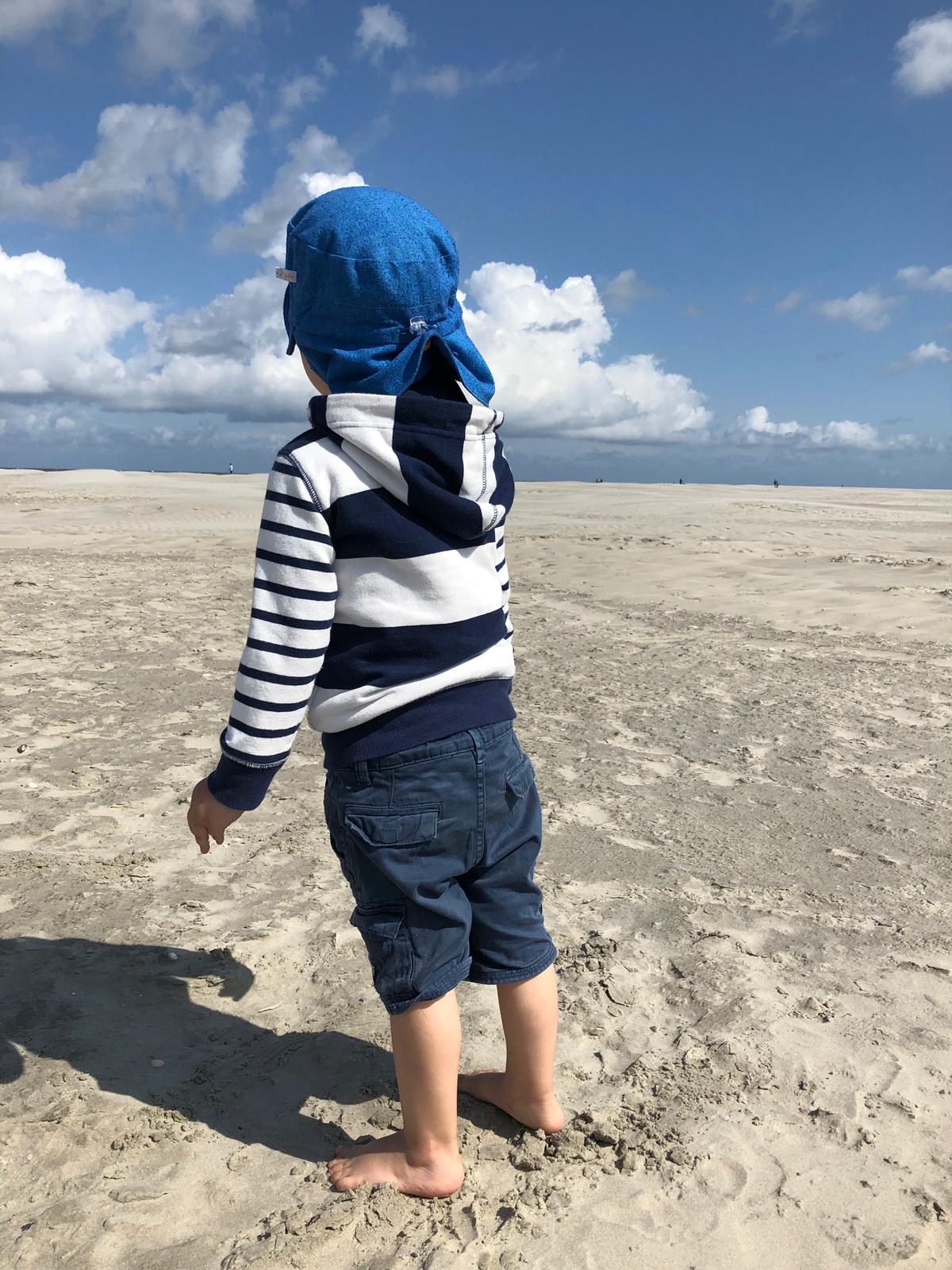 PROF Zijden baby- kind zonnehoed met klep – bourette zijde UV bescherming