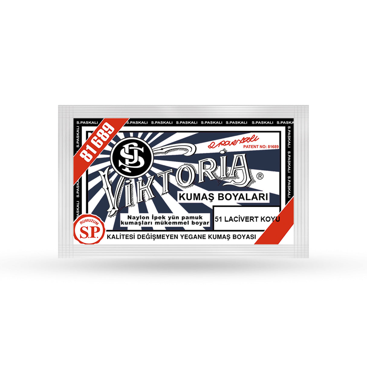 Viktoria textielverf Donkerjeans 51 – poederverf voor zijde, wol en