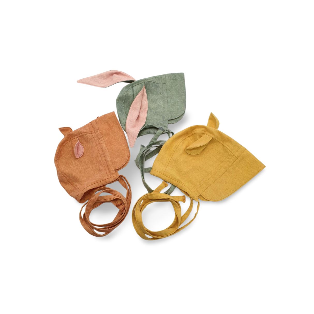 Zijden baby bonnet zon – UV bescherming bourette zijde