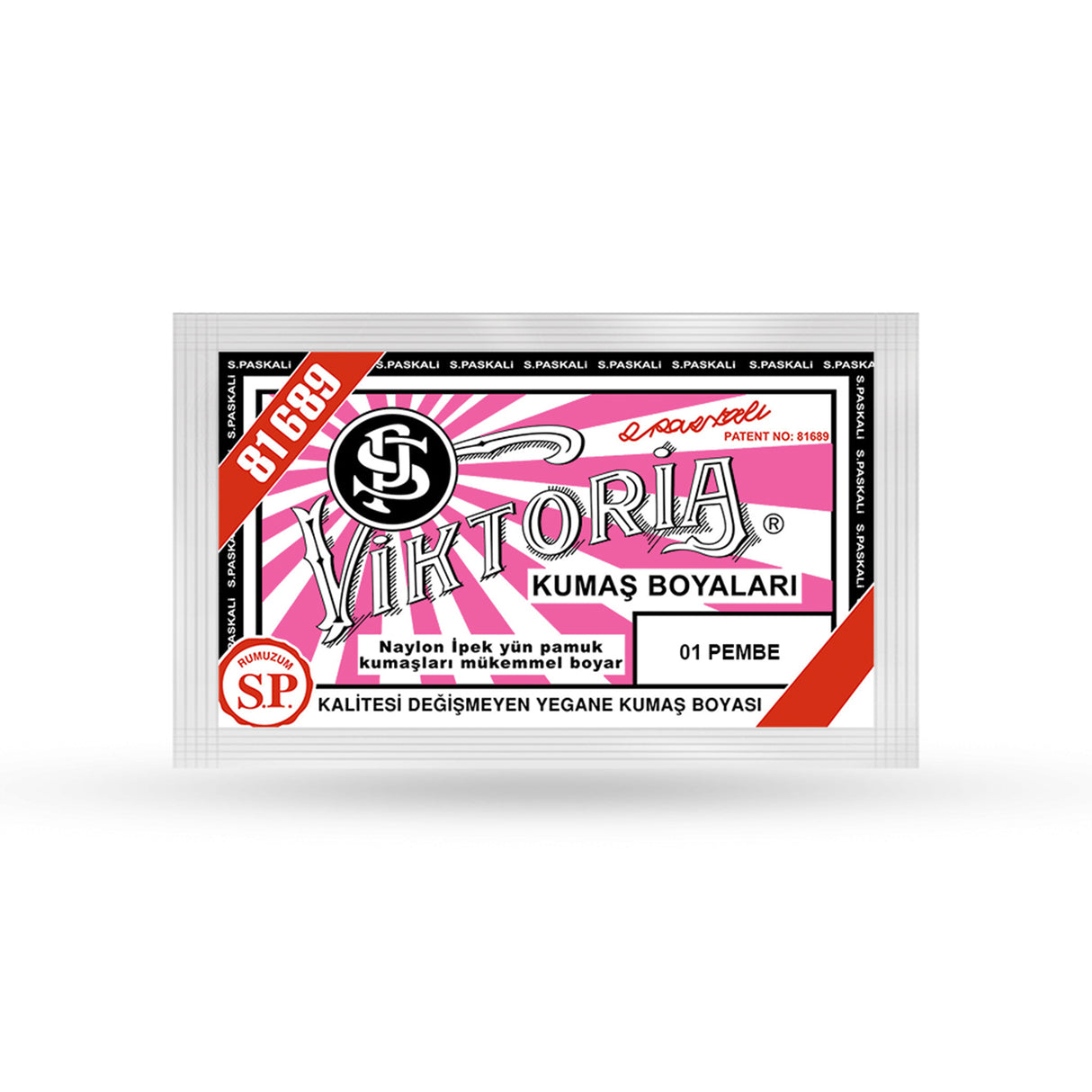 Viktoria textielverf poeder | Rose- 01 | verf voor zijde, wol en katoen