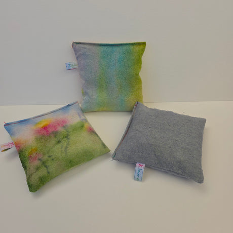 Set pittenzakjes RegenBoogbloem zijde sensorisch