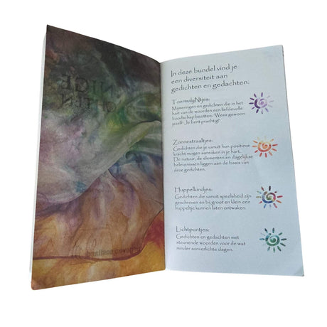 Detail pagina uit gedichtenbundel Zonnige Gedachten
