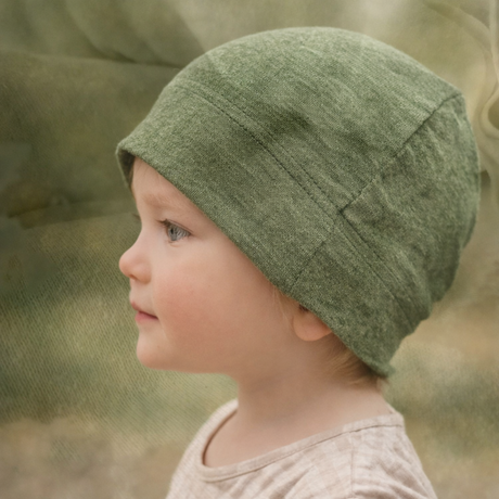 Zijden beanie dopmuts kind chemo zachte muts gevoelige hoofdhuid bourette zijde