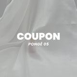 Coupon Pongé 05 zijde naturel 170 × 140 cm - 100% zijde
