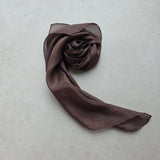Zijden speeldoek DiepBruin – diepbruin pangeverfd | 52 × 52 cm