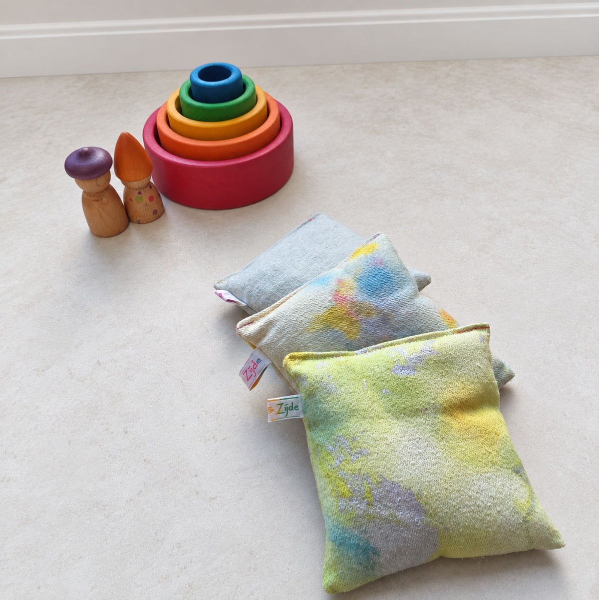 LenteLicht | set van 3 zijden pittenzakjes