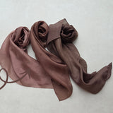Zijden speeldoek NevelBruin – bruin mêlee pangeverfd | 45 × 45 cm