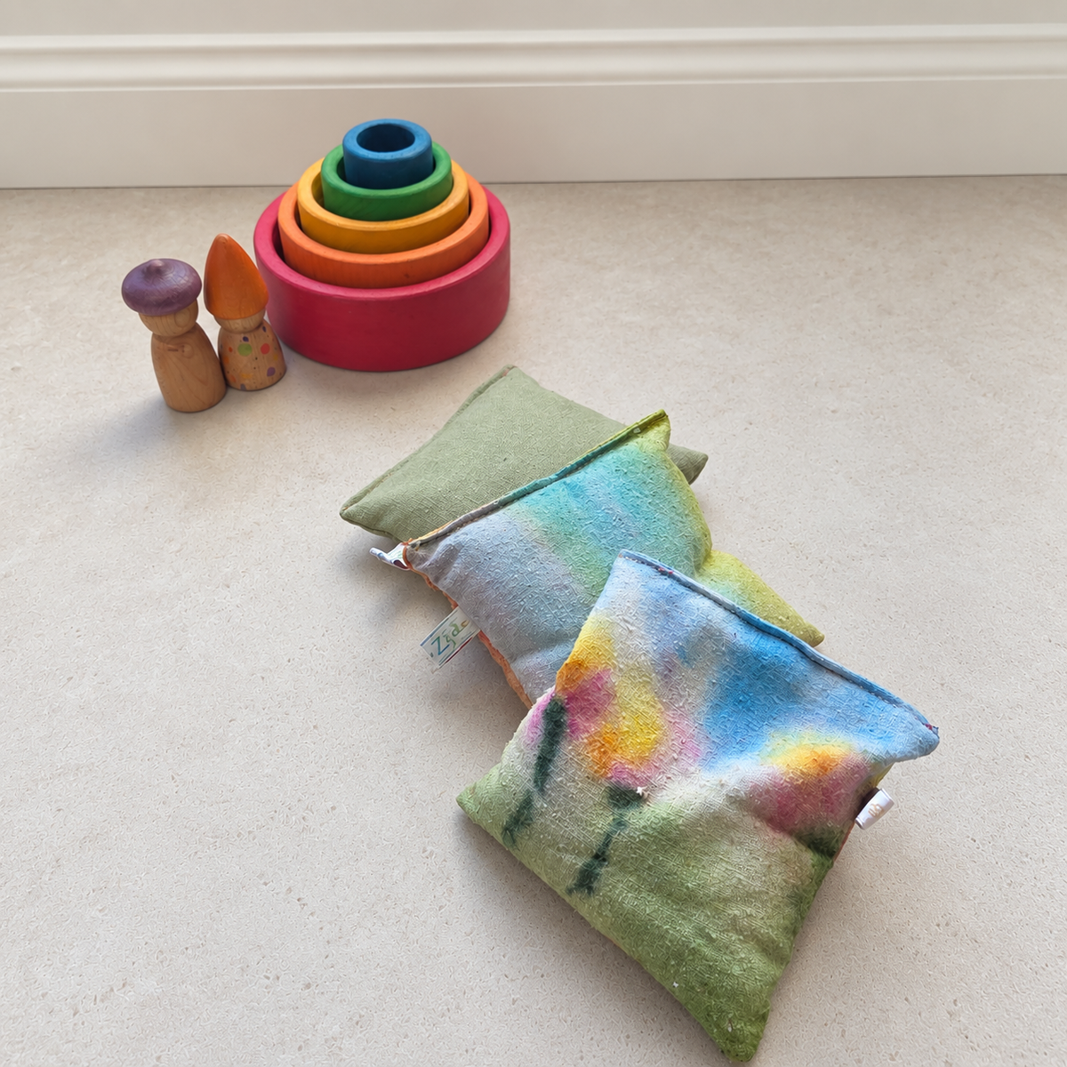 RegenBoogbloem | Set van 3 Zijden Pittenzakjes