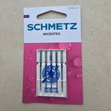Schmetz Microtex naaimachinenaalden 70/10 – voor bourettezijde | 5 stuks