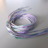 Zijden armbandje Zacht handgeschilderd – zonnestraaldraadje pastel