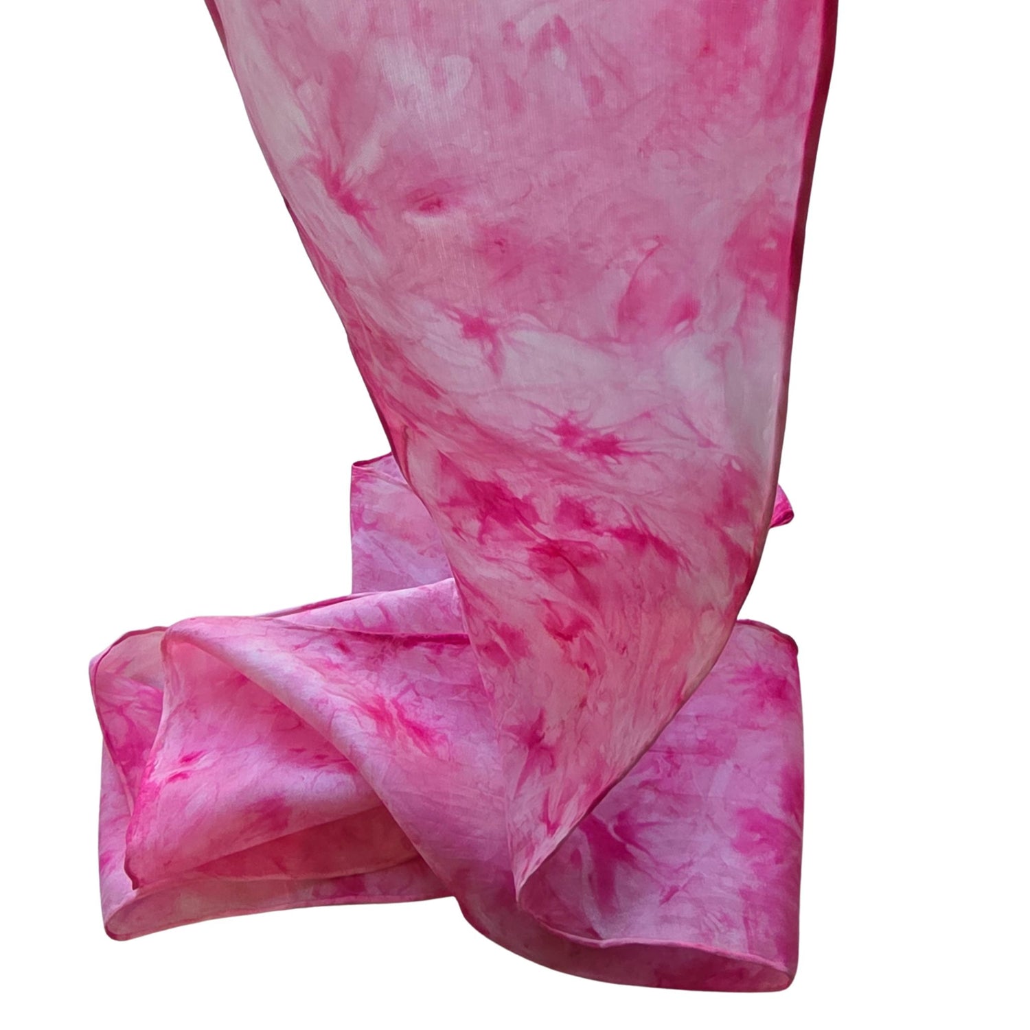 Zijden haarlint 10 cm RozeVegen - 150x10 cm - rozetinten