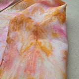 Zijden haarlint 10 cm VlinderDans - 150x10 cm - roze goudtinten