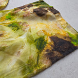 Zijden haarlint 10 cm ZonneBloem - 150x10 cm - groen bruin tinten