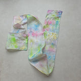 Zijden haarlint In alle Zachtheid - 150x10 cm - zachte regenboogtinten