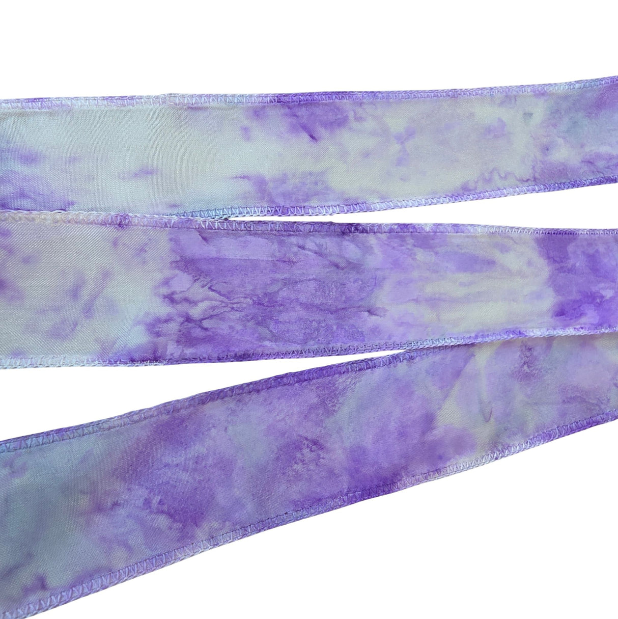 Zijden haarlint Sereen - 110 x 2 cm - lila tinten