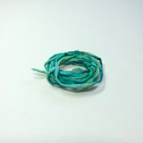 zijden armbandje blauw mint geel handgeschilderd vrijheid