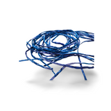 Handgeschilderd zijden armbandje Ga maar dromen blauw