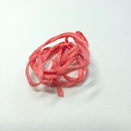 zijden armbandje zonnegloed handgeschilderd zalmroze zachte tint
