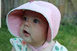 zijden baby bonnet zon bourette zijde uv bescherming