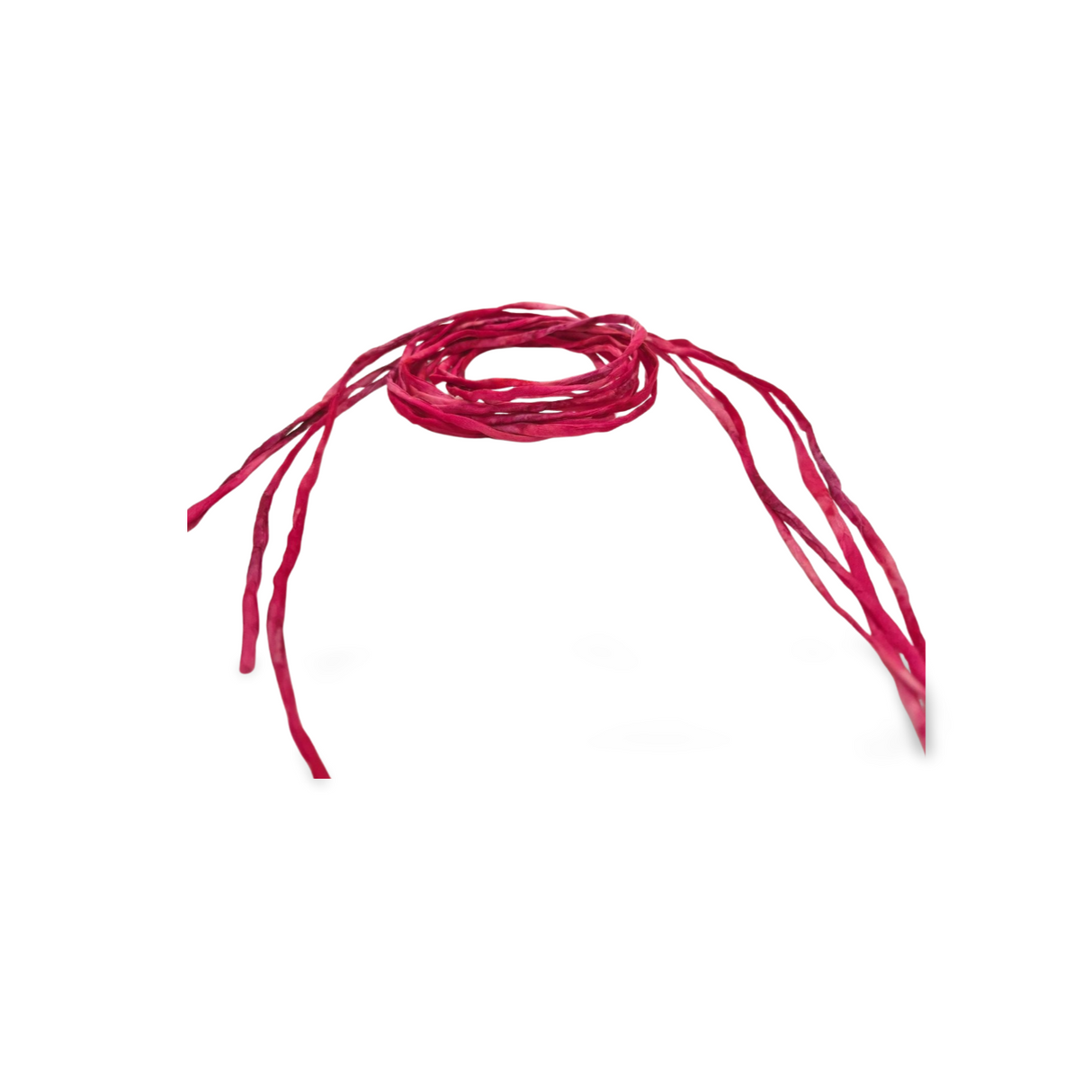 Zijden armbandje Mijn hart besluit rood handgeschilderd