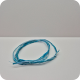 Handgeschilderd zijden armbandje Oceaan blauw turquoise