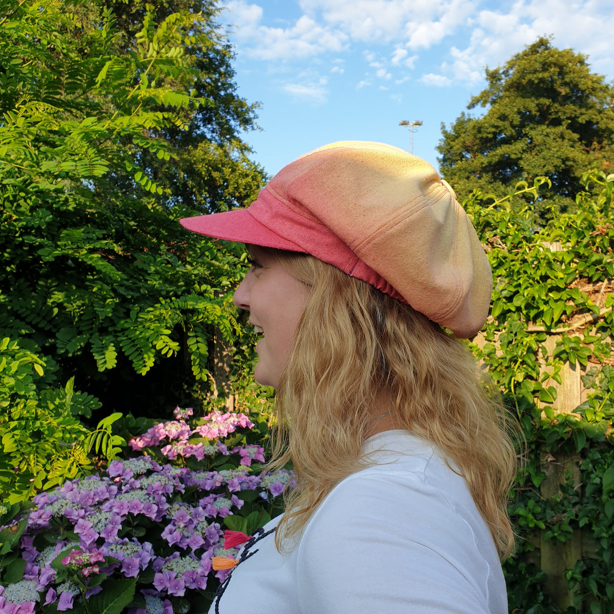 zijden pet zon baggy bourette zijde uv bescherming