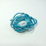 zijden armbandje blauw turquoise handgeschilderd oceaan