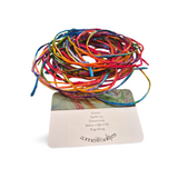 Handgeschilderd zijden armbandje Dansen regenboog