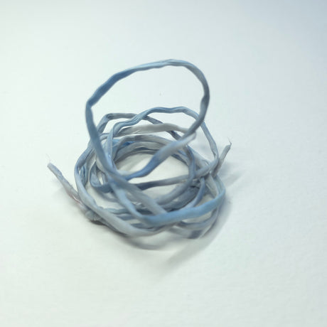 zijden armbandje ijsblauw wit zilver handgeschilderd winter