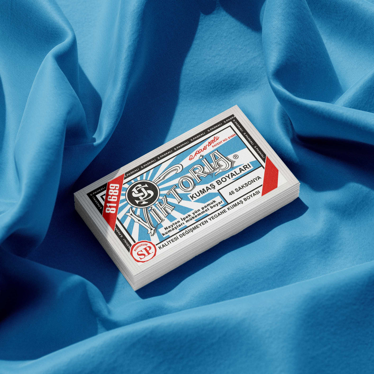 viktoria textielverf caraibisch blauw 48 poeder zijde wol katoen