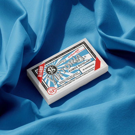viktoria textielverf caraibisch blauw 48 poeder zijde wol katoen