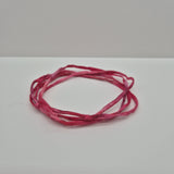 Zijden armbandje Mijn hart besluit rood handgeschilderd