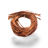 Zijden armbandje Herfst bruin koper handgeschilderd