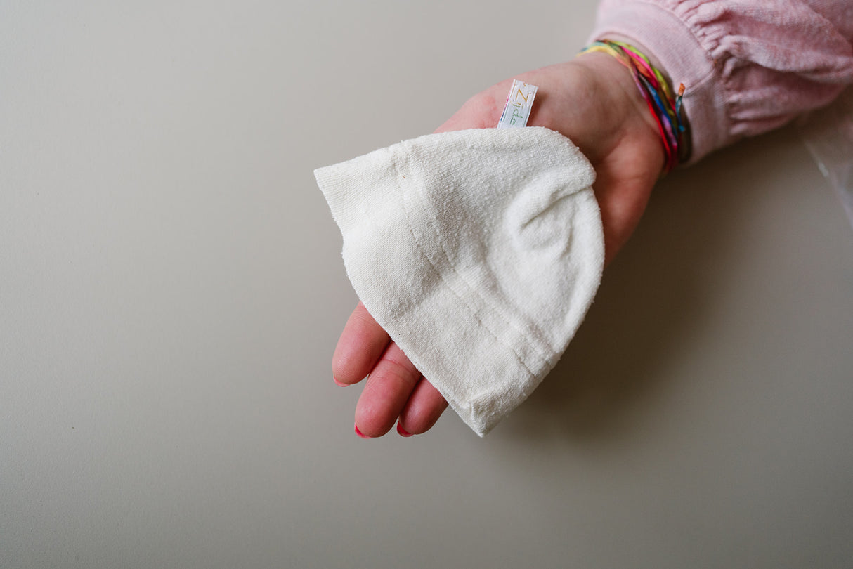 zijden dopmutsje prematuur baby couveuse bourette zijde
