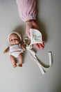 Zijden strikmutsje stilgeboren baby – bourette zijde