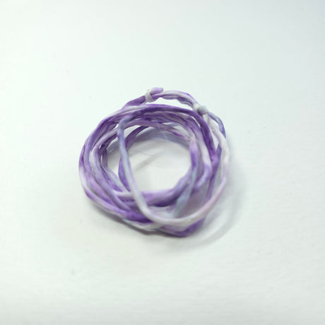 zijden armbandje lila paars handgeschilderd zacht sereen