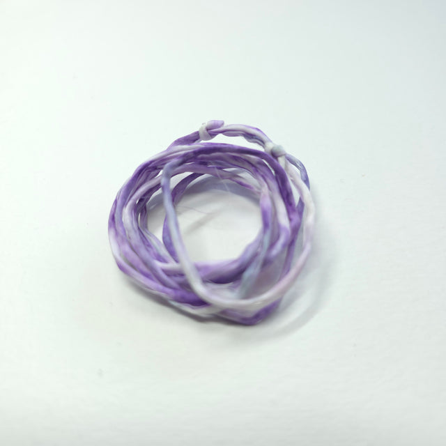 zijden armbandje lila paars handgeschilderd zacht sereen