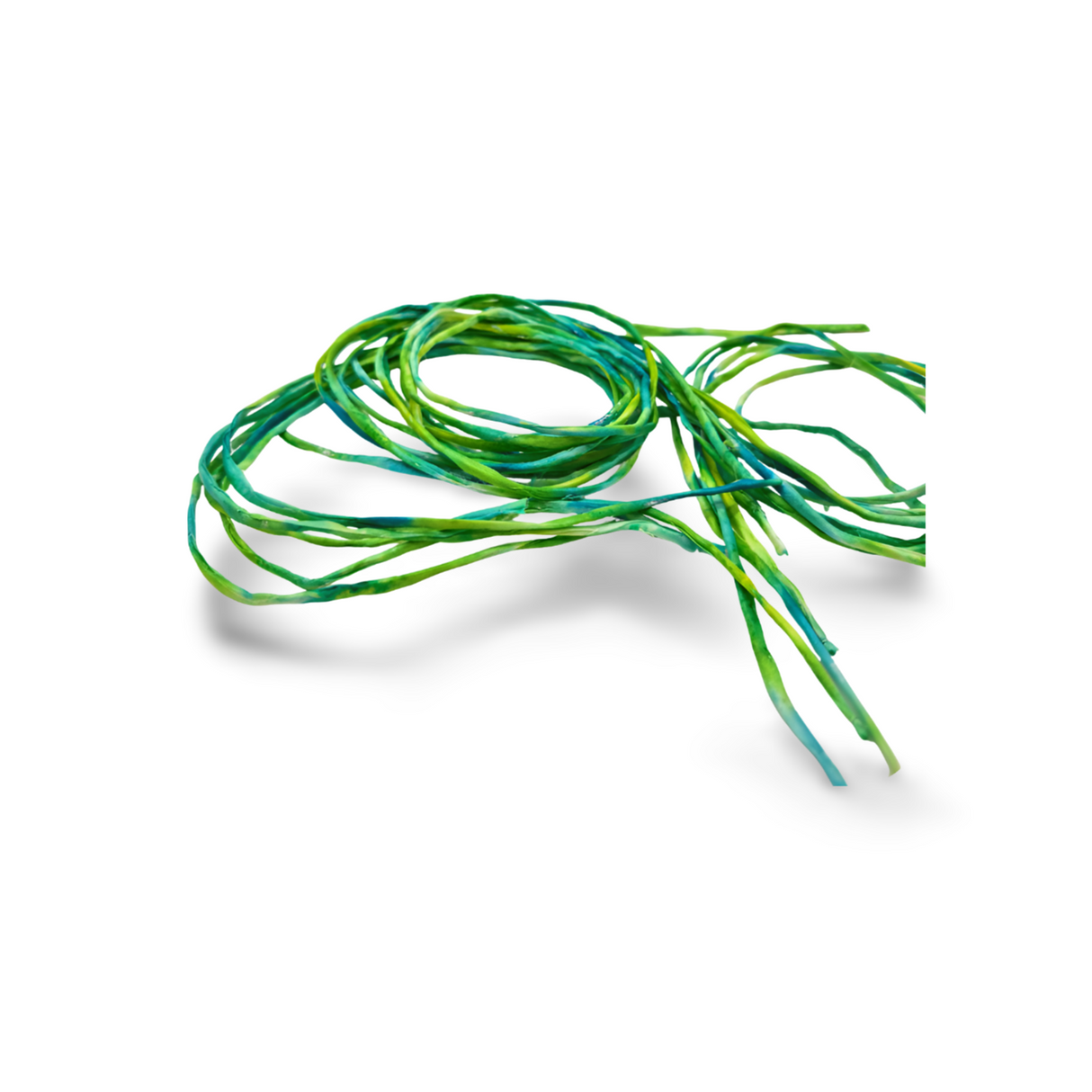 Handgeschilderd zijden armbandje Natuurkracht groen