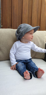 Zijden baby pet zon – baggy pet bourette zijde UV bescherming