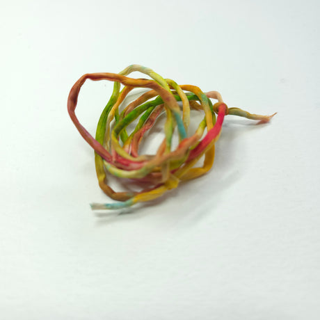 zijden armbandje geel groen oranje handgeschilderd natuurlijk
