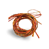 Handgeschilderd zijden armbandje Zomer warm goud oranje handgeschilderd