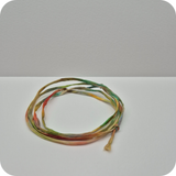 Handgeschilderd zijden armbandje Thuis groen blauw