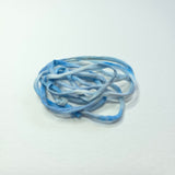 zijden armbandje handgeschilderd blauw zonnestraaldraadje zijde